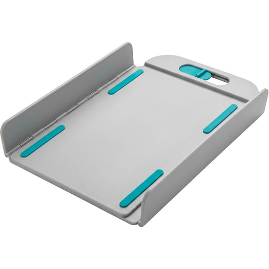 Nvst Fold-Guided Polypropylene Cutting Board 38 x 28 cm Gray Teal - Product view